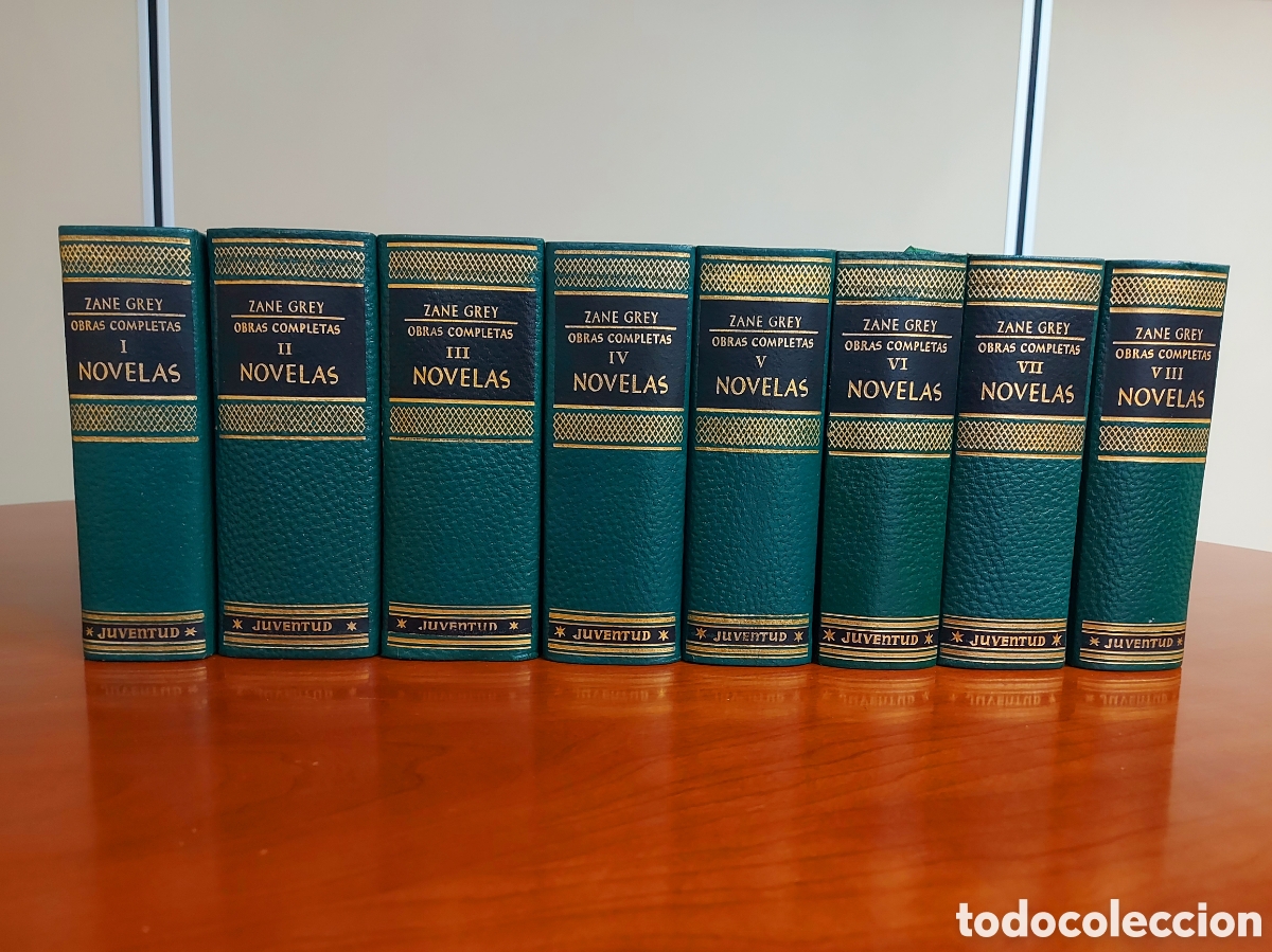 Libros de segunda mano: Zane Grey, Obras completas. 8 tomos (completa). Editorial Juventud, 1959-1969.