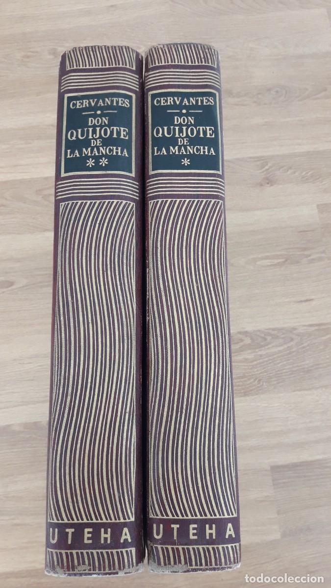 Libros de segunda mano: DON QUIJOTE DE LA MANCHA (2 tomos) Ilustrado por GUSTAVO DOR&Eacute;. (Edici&oacute;n limitada. UTEHA 1956)