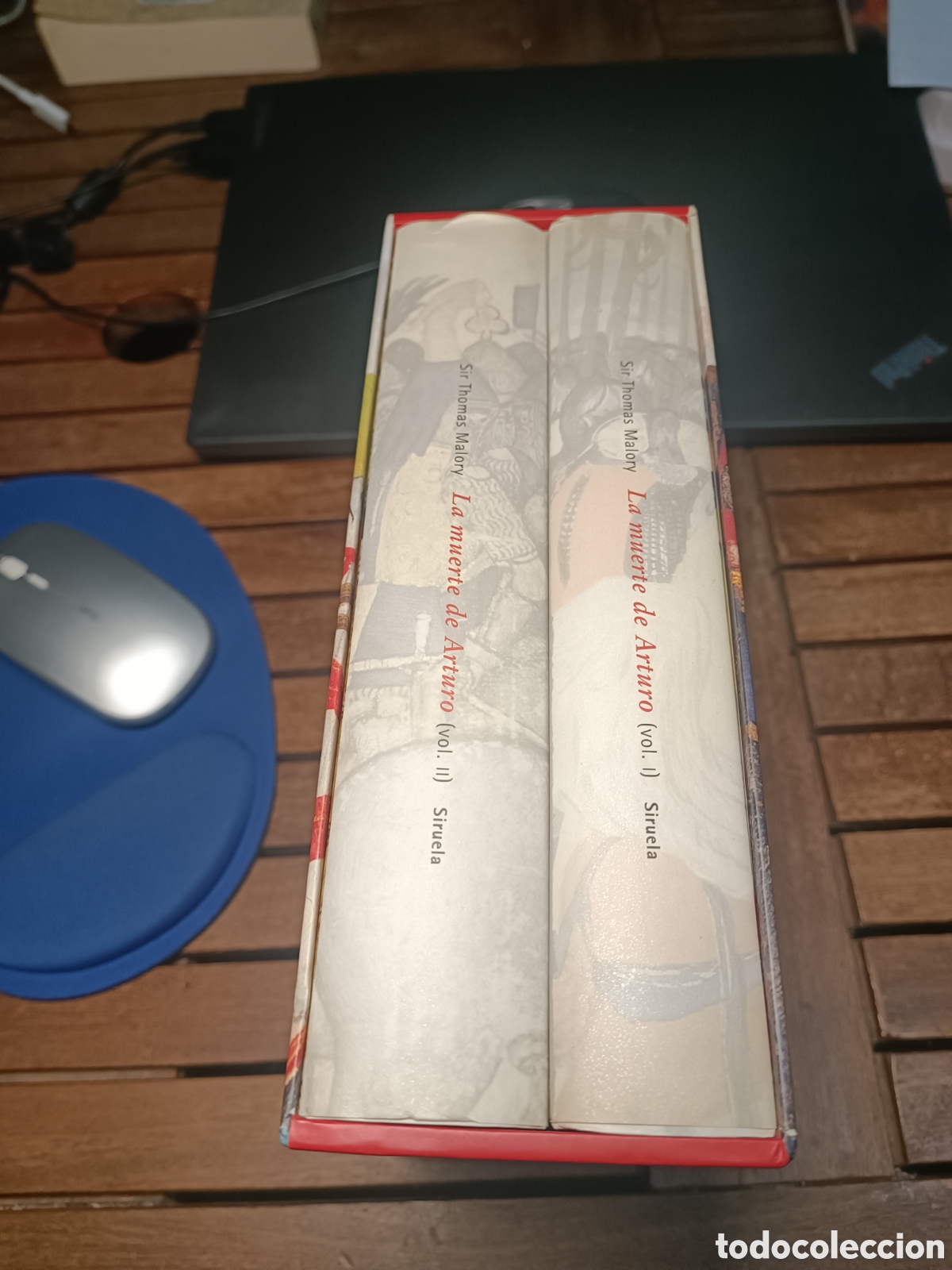 Libros de segunda mano: La muerte de Arturo Sir Thomas Malory 2 Vol Estuche Bib Medieval Siruela 2005 luis Alberto de Cuenca