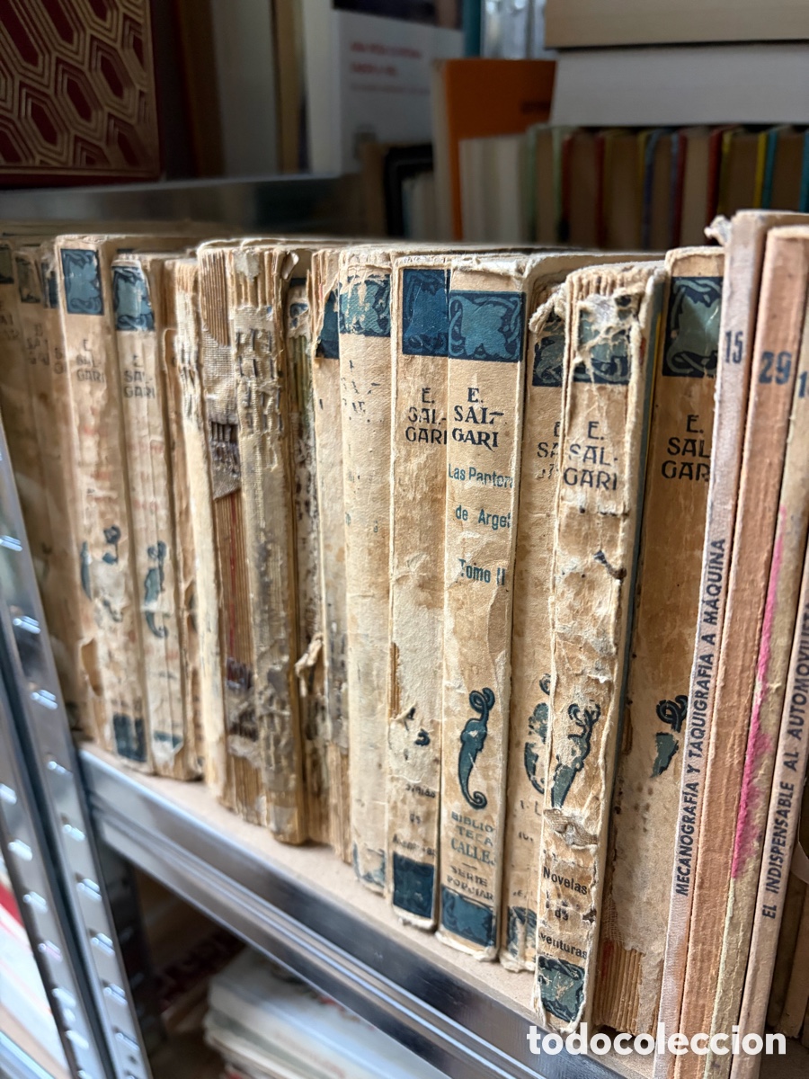 Libros de segunda mano: Lote de 17 libros antiguos Saturnino calleja - Emilio salgari