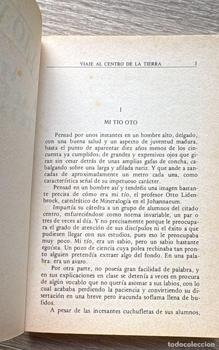 Libros de segunda mano: Julio Verne, Viaje al centro de la tierra - Foto 3