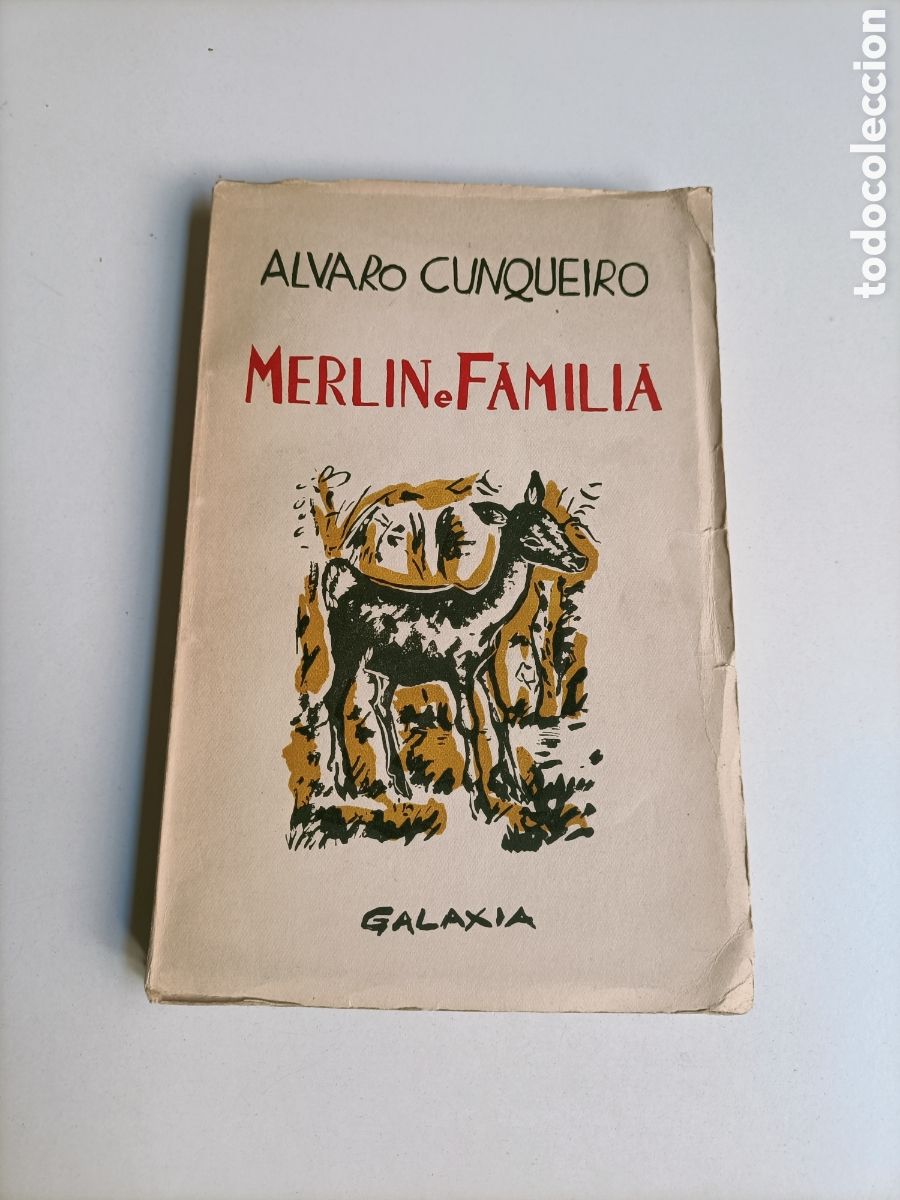 Libros de segunda mano: Merl&iacute;n e familia &Aacute;lvaro Cunqueiro. Edici&oacute;n galaxia 1955. Dedicatoria del autor. Texto en gallego