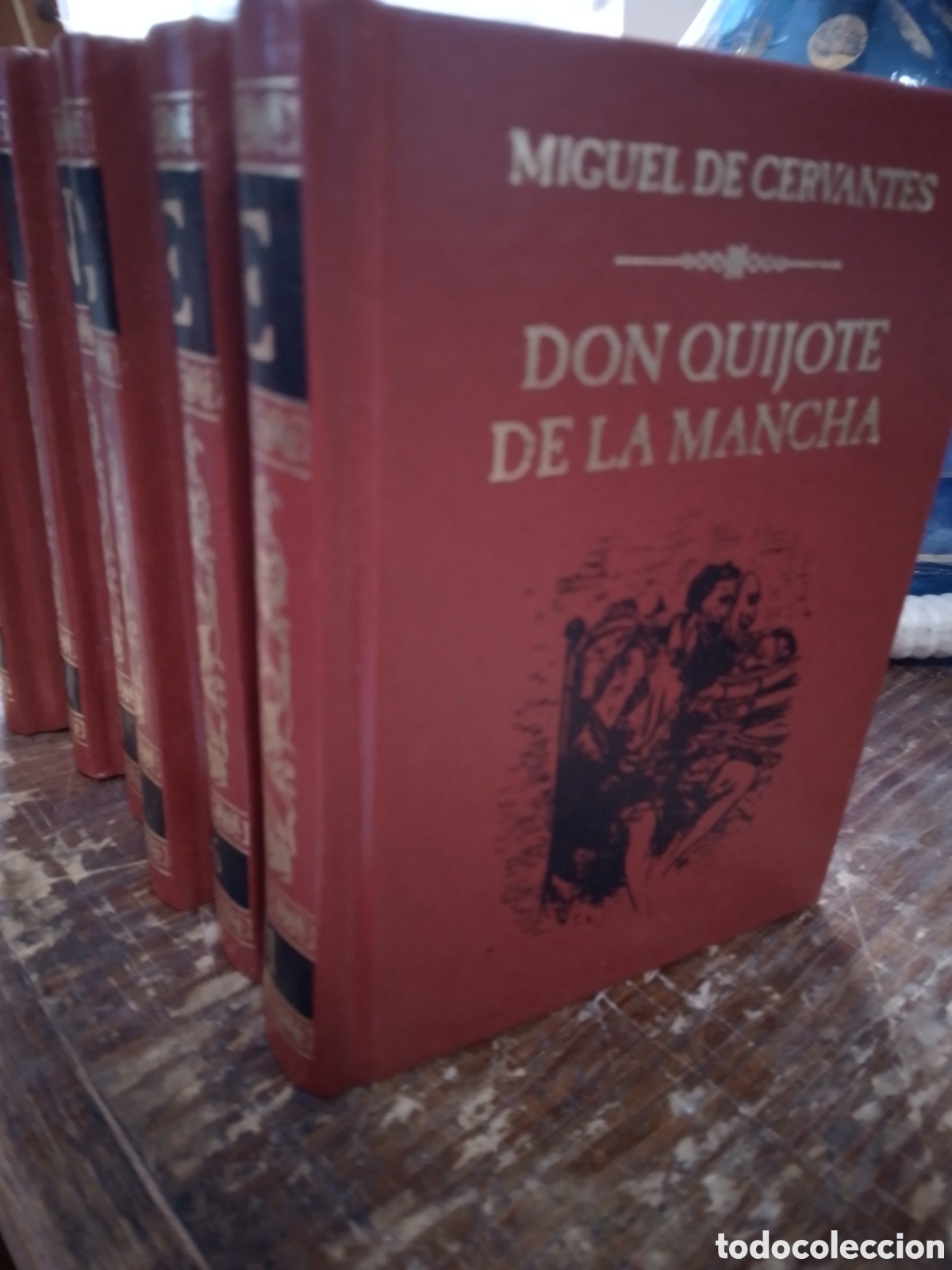 Libros de segunda mano: DON QUIJOTE DE LA MANCHA. 6 VOL. MINIATURA. CERVANTES. CLUB INTERNACIONAL DEL LIBRO. 2003