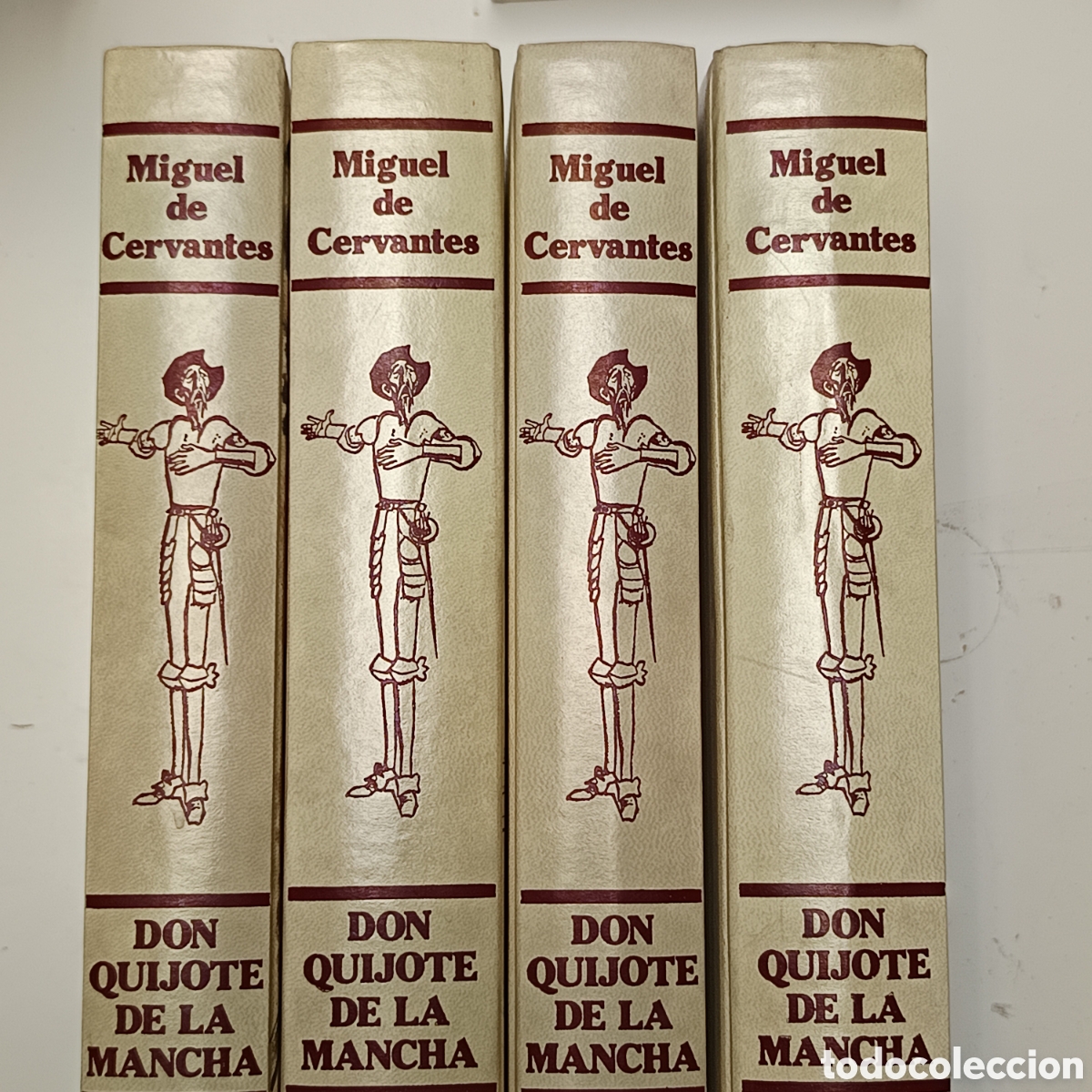 Libros de segunda mano: Cervantes Saavedra, M. de. (1980). Don Quijote de la Mancha. Ed. Rialp (4 tomos)