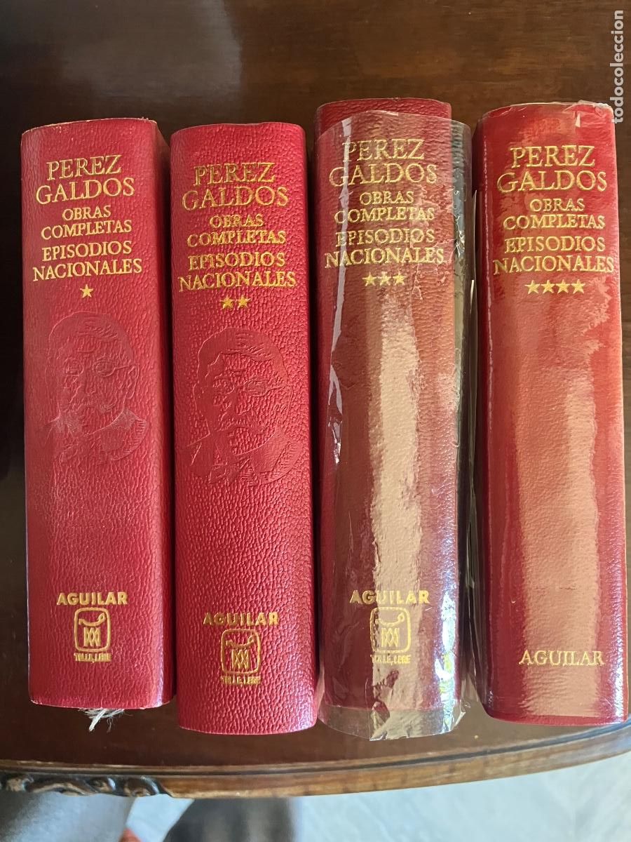 Libros de segunda mano: OBRAS COMPLETAS, EPISODIOS NACIONALES, BENITO PEREZ GALDOS, AGUILAR, 1971, 4 TOMOS,