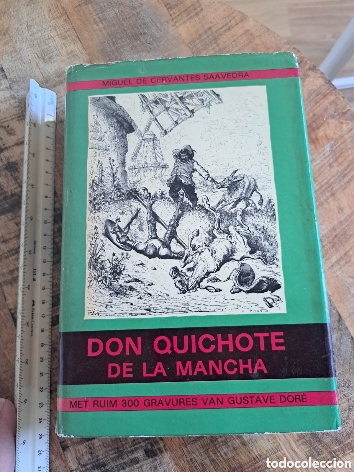 Libros de segunda mano: Jml Don quijote de la mancha. Cervantes. 300 grabados. Foresta- Groningen. En Aleman.