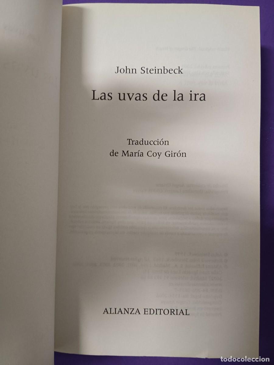 Libros de segunda mano: LAS UVAS DE LA IRA JOHN STEINBECK - Foto 5