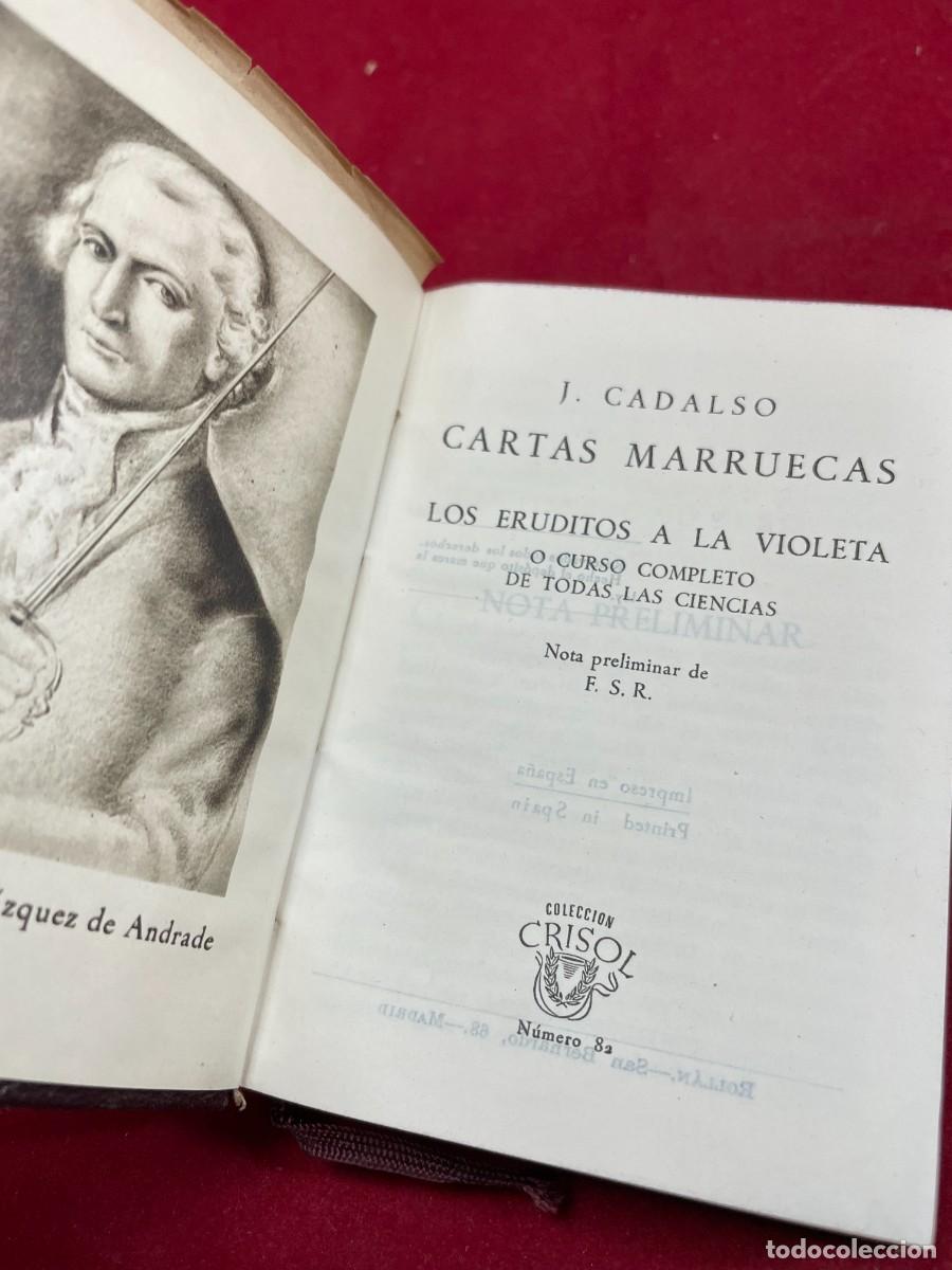 Second hand books: CARTAS MARRUECAS &ndash; JOS&Eacute; CADALSO &ndash; AGUILAR CRISOL 82 &ndash; 1&ordf; EDICI&Oacute;N 1944 &ndash; PIEL