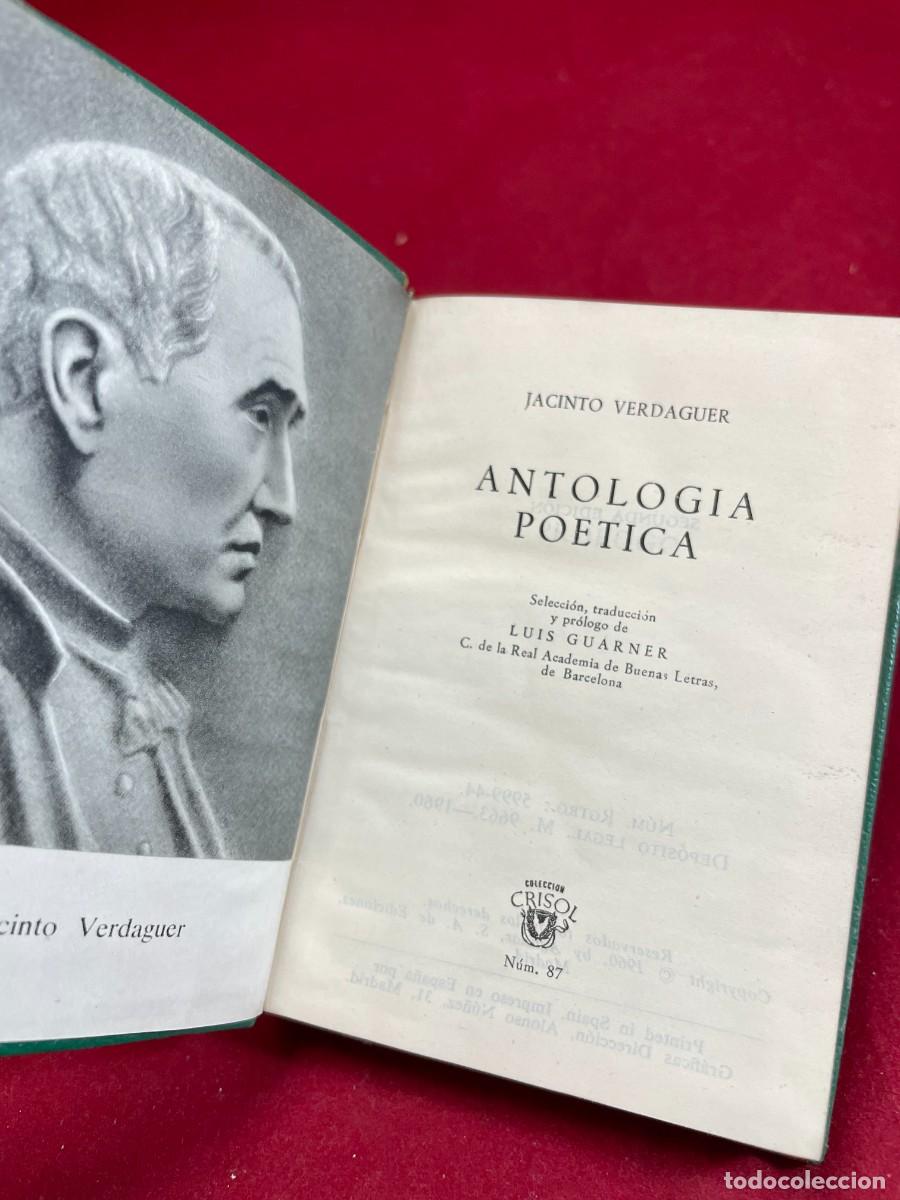 Libros de segunda mano: Antolog&iacute;a po&eacute;tica &ndash; Jacinto Verdaguer &ndash; Aguilar Crisol 87 &ndash; 2&ordf; edici&oacute;n 1960