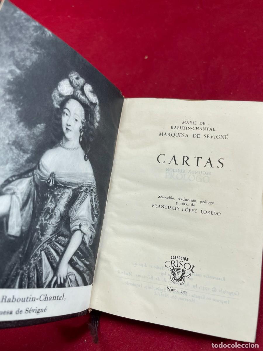 Libros de segunda mano: CARTAS &ndash; MARQUESA DE S&Eacute;VIGN&Eacute; &ndash; AGUILAR CRISOL 237 &ndash; 2&ordf; EDICI&Oacute;N 1957 &ndash; PIEL