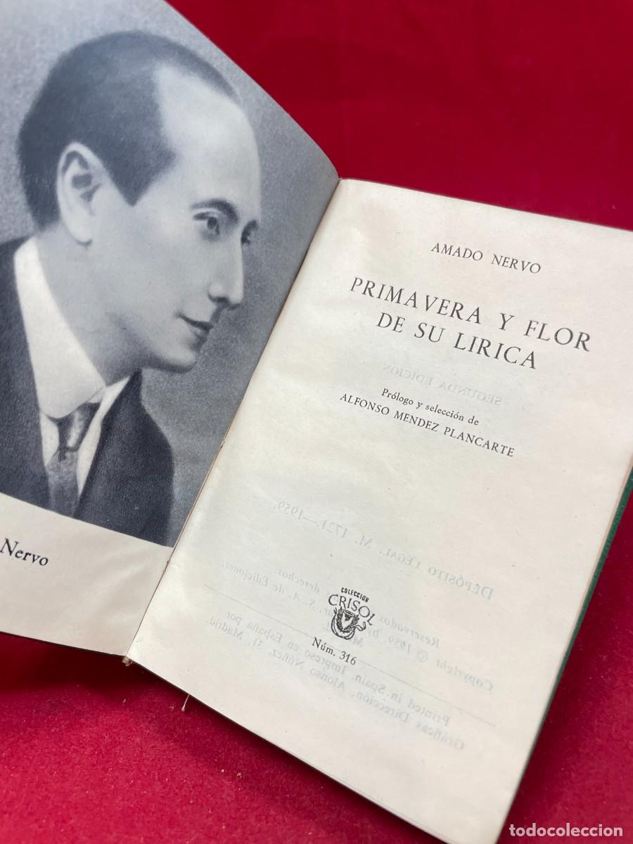 Libros de segunda mano: PRIMAVERA Y FLOR DE SU L&Iacute;RICA &ndash; AMADO NERVO &ndash; AGUILAR CRISOL N&ordm; 316 &ndash; 1959