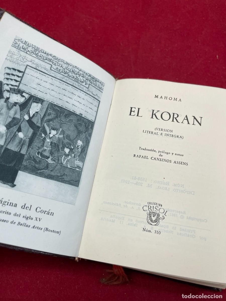 Libros de segunda mano: EL KORAN &ndash; MAHOMA &ndash; CANSINOS ASSENS &ndash; AGUILAR &ndash; CRISOL N&ordm; 310 &ndash; 1961