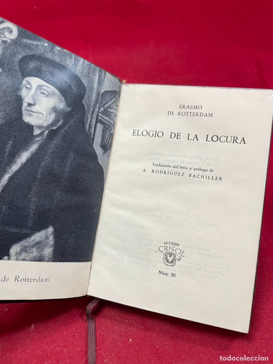 Libros de segunda mano: ELOGIO DE LA LOCURA &ndash; ERASMO DE ROTTERDAM &ndash; AGUILAR CRISOL N&ordm; 50 &ndash; 1960 &ndash; HOLBEIN