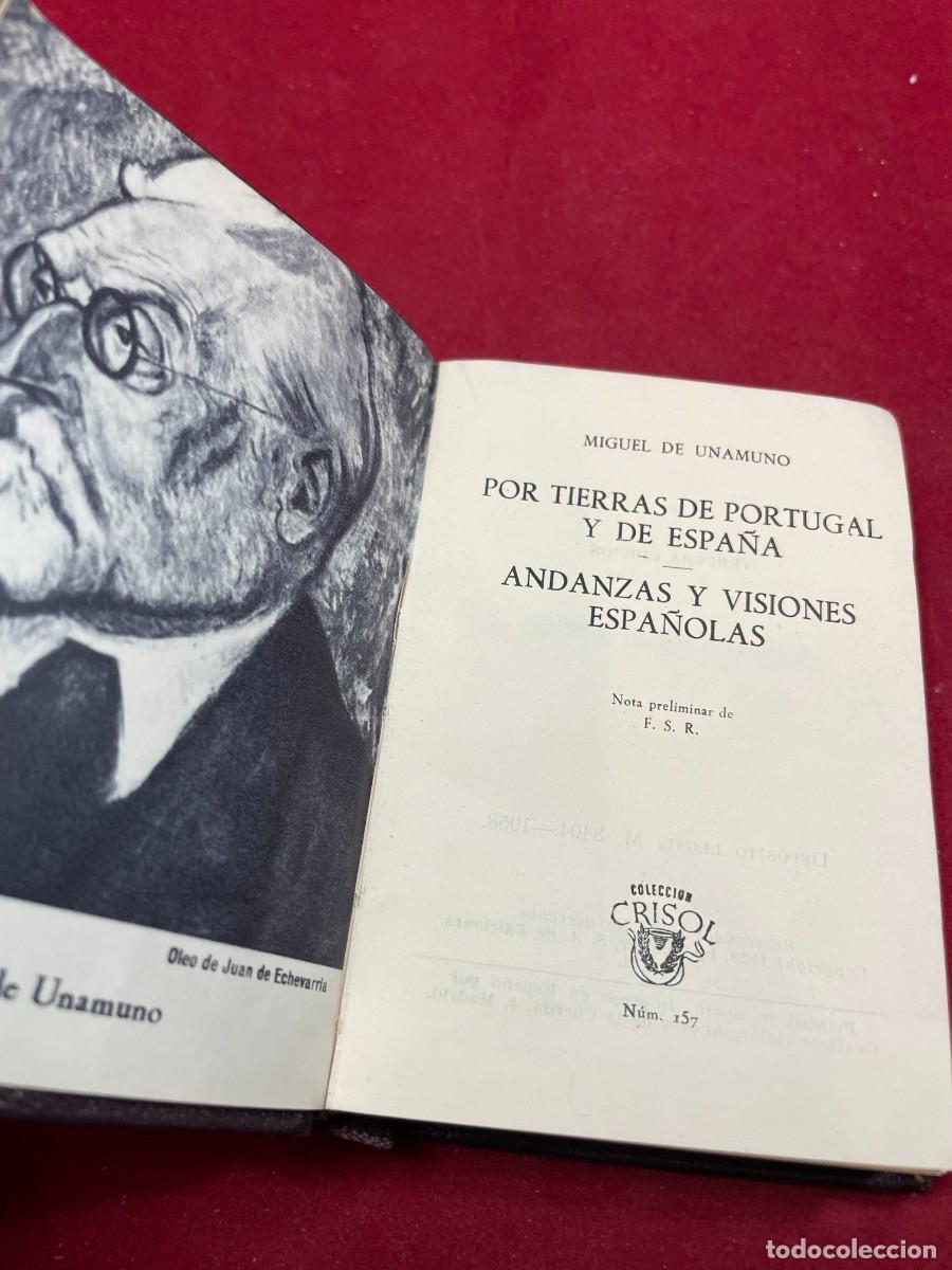 Libros de segunda mano: POR TIERRAS DE PORTUGAL Y ESPA&Ntilde;A &ndash; UNAMUNO &ndash; AGUILAR CRISOL 157 &ndash; PIEL &ndash; 1958