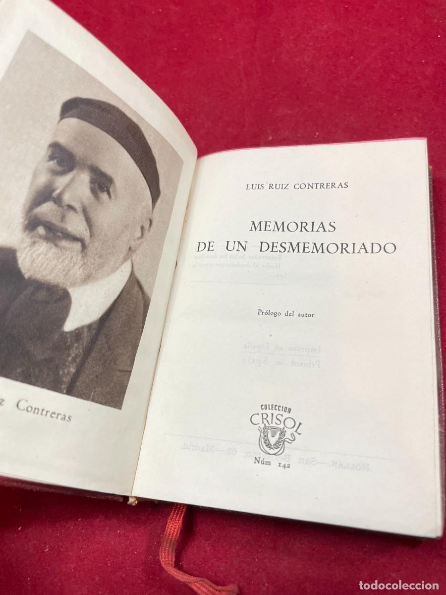 Gebrauchte B&uuml;cher: MEMORIAS DE UN DESMEMORIADO &ndash; LUIS RUIZ CONTRERAS &ndash; AGUILAR CRISOL 142 &ndash; 1946