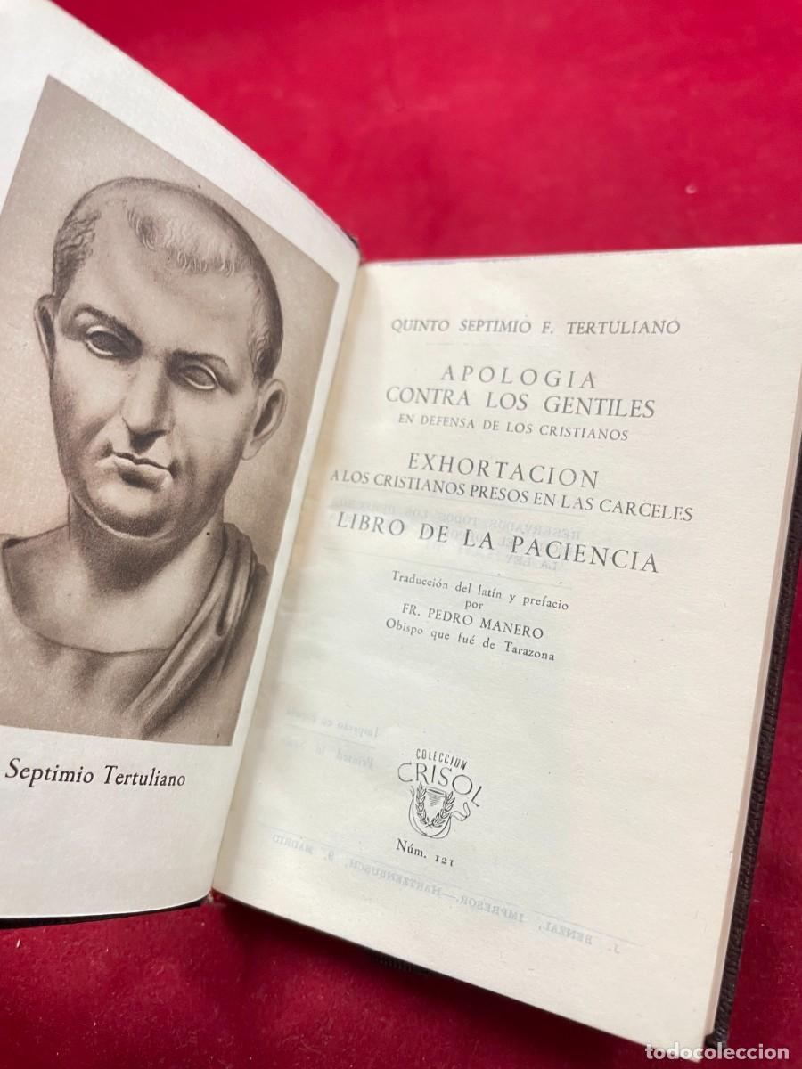 Livres d'occasion: TERTULIANO &ndash; APOLOG&Iacute;A CONTRA LOS GENTILES &ndash; AGUILAR CRISOL N&ordm; 121 &ndash; 1945