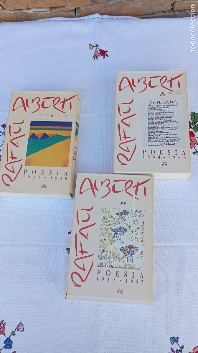 Libros de segunda mano: Rafael Alberti - Obras Completas: Poes&iacute;a (Tomos I, II y III) / Ediciones Aguilar