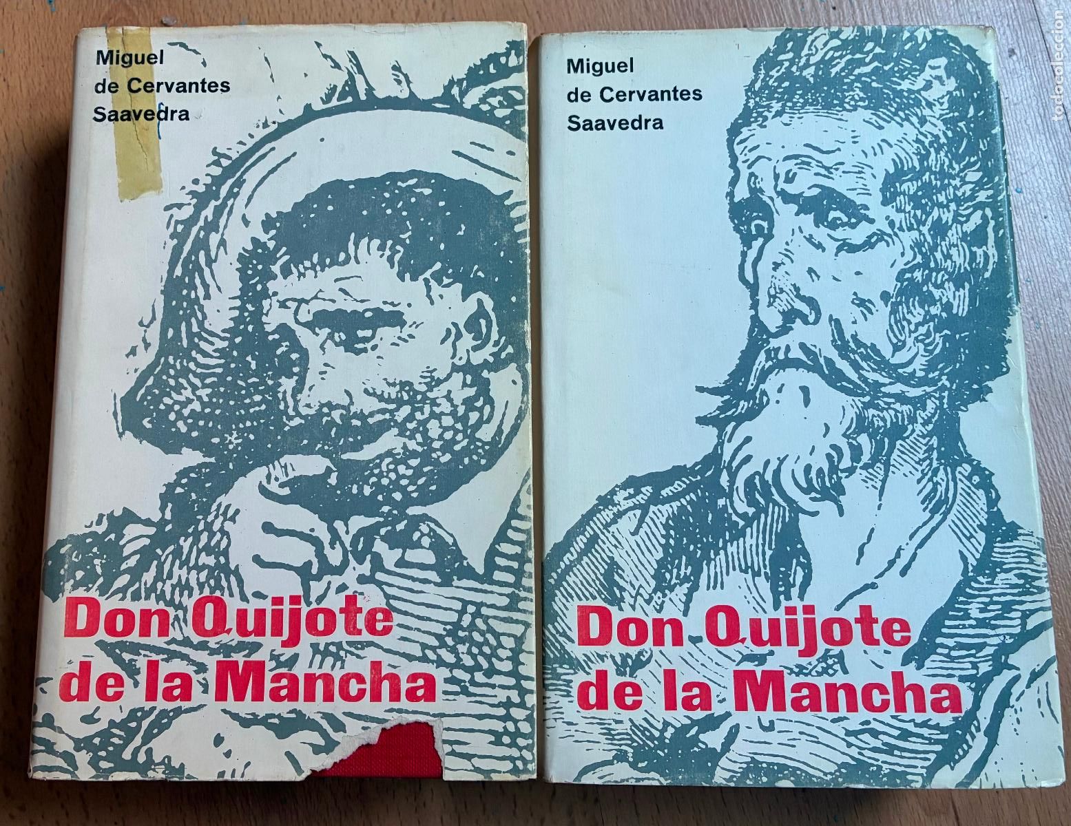 Libros de segunda mano: DON QUIJOTE DE LA MANCHA, Miguel de Cervantes Saavedra, 2 Tomos