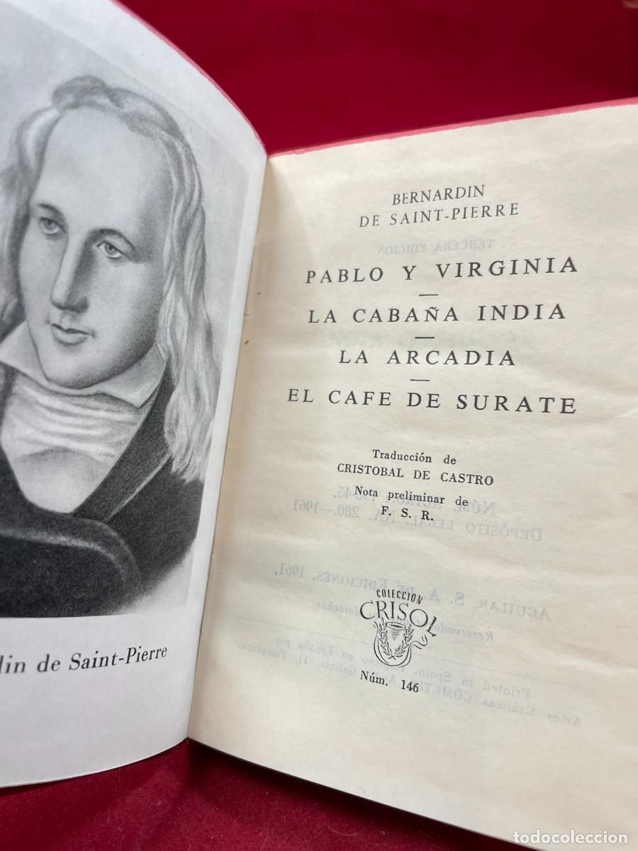 Libros de segunda mano: PABLO Y VIRGINIA &ndash; BERNARDIN DE SAINT-PIERRE &ndash; AGUILAR CRISOL N&ordm; 146 &ndash; 1961