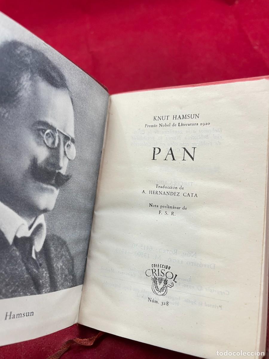 Libros de segunda mano: PAN &ndash; KNUT HAMSUN &ndash; AGUILAR CRISOL N&ordm; 318 &ndash; 1959 &ndash; PIEL &ndash; 3&ordf; EDICI&Oacute;N