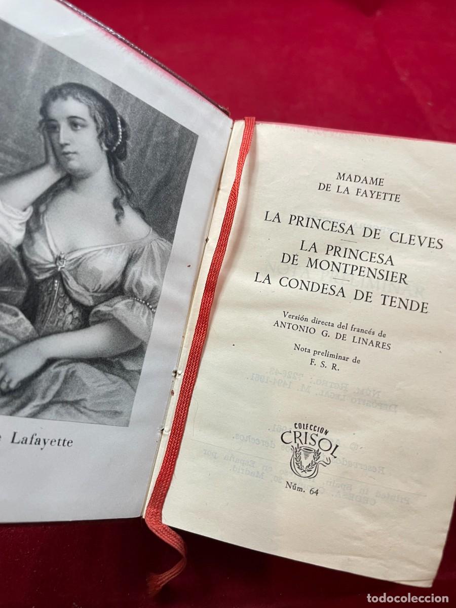 Second hand books: LA PRINCESA DE CLEVES &ndash; MADAME DE LA FAYETTE &ndash; AGUILAR CRISOL 64 &ndash; 1961 &ndash; PIEL