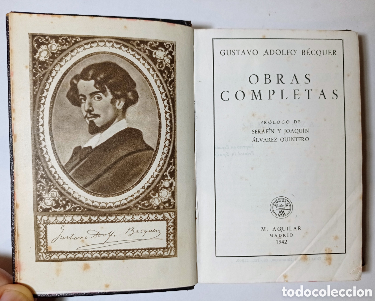 Libros de segunda mano: BECQUER, OBRAS COMPLETAS (M. AGUILAR 1942) - Foto 6