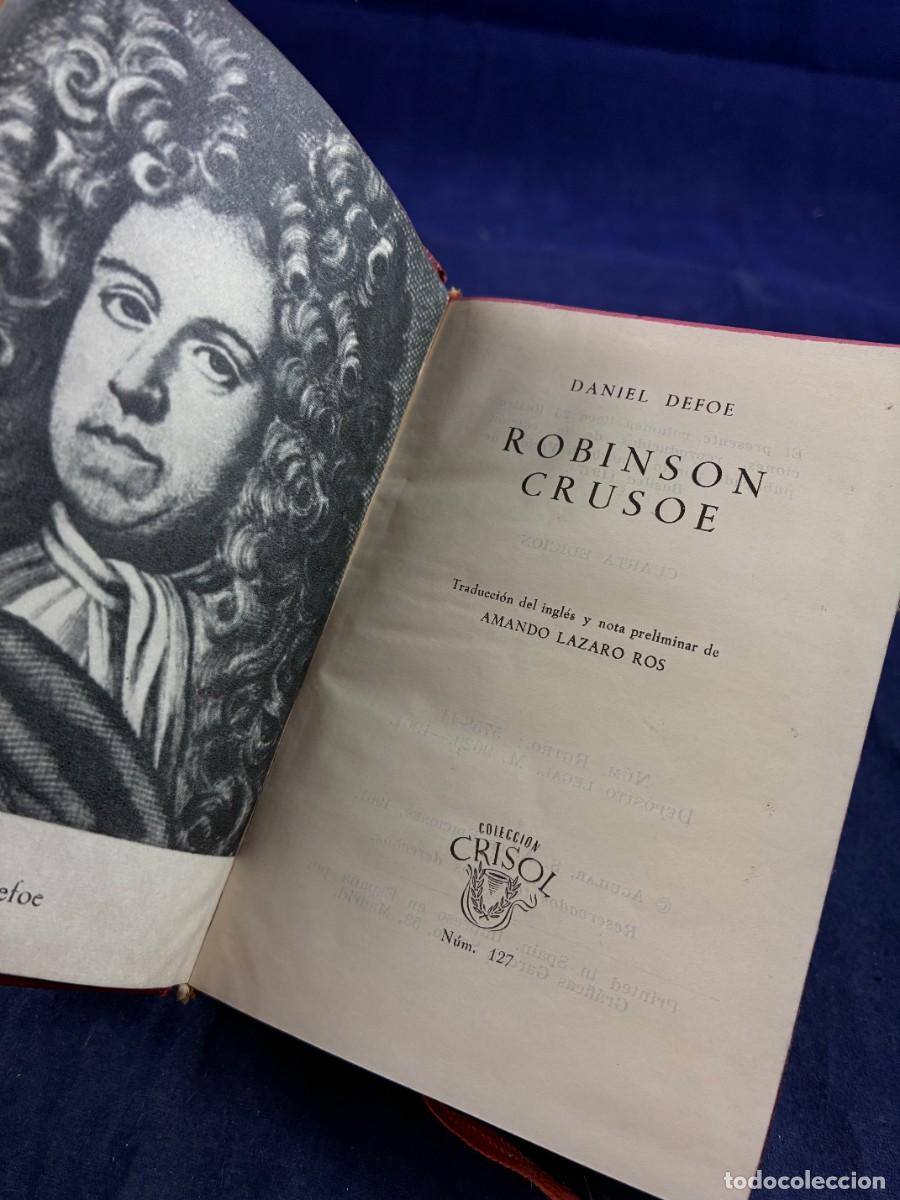 Libros de segunda mano: ROBINSON CRUSOE &ndash; DANIEL DEFOE &ndash; AGUILAR CRISOL N&ordm; 127 &ndash; 4&ordf; EDICI&Oacute;N 1961 &ndash; ILUSTRADO