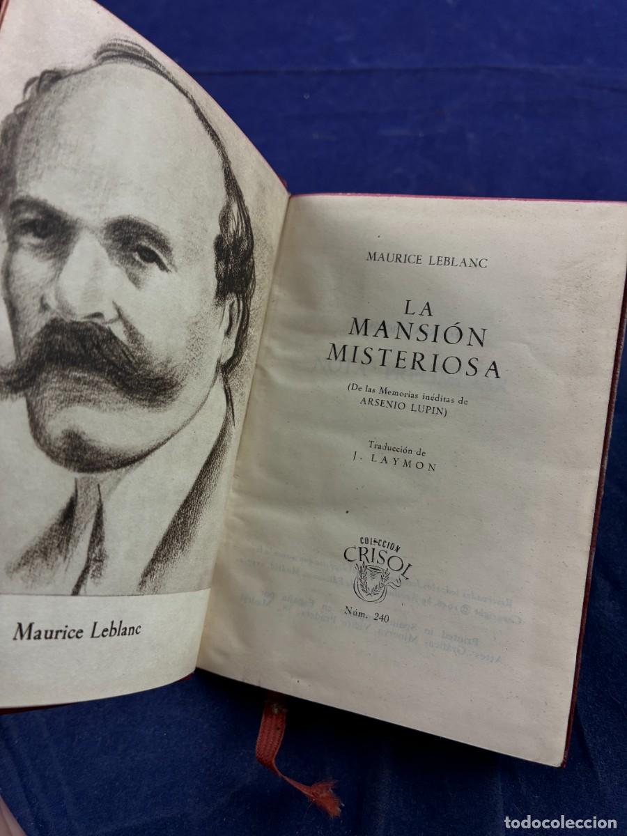 Libros de segunda mano: LA MANSI&Oacute;N MISTERIOSA &ndash; MAURICE LEBLANC &ndash; ARSENIO LUPIN &ndash; AGUILAR 1956