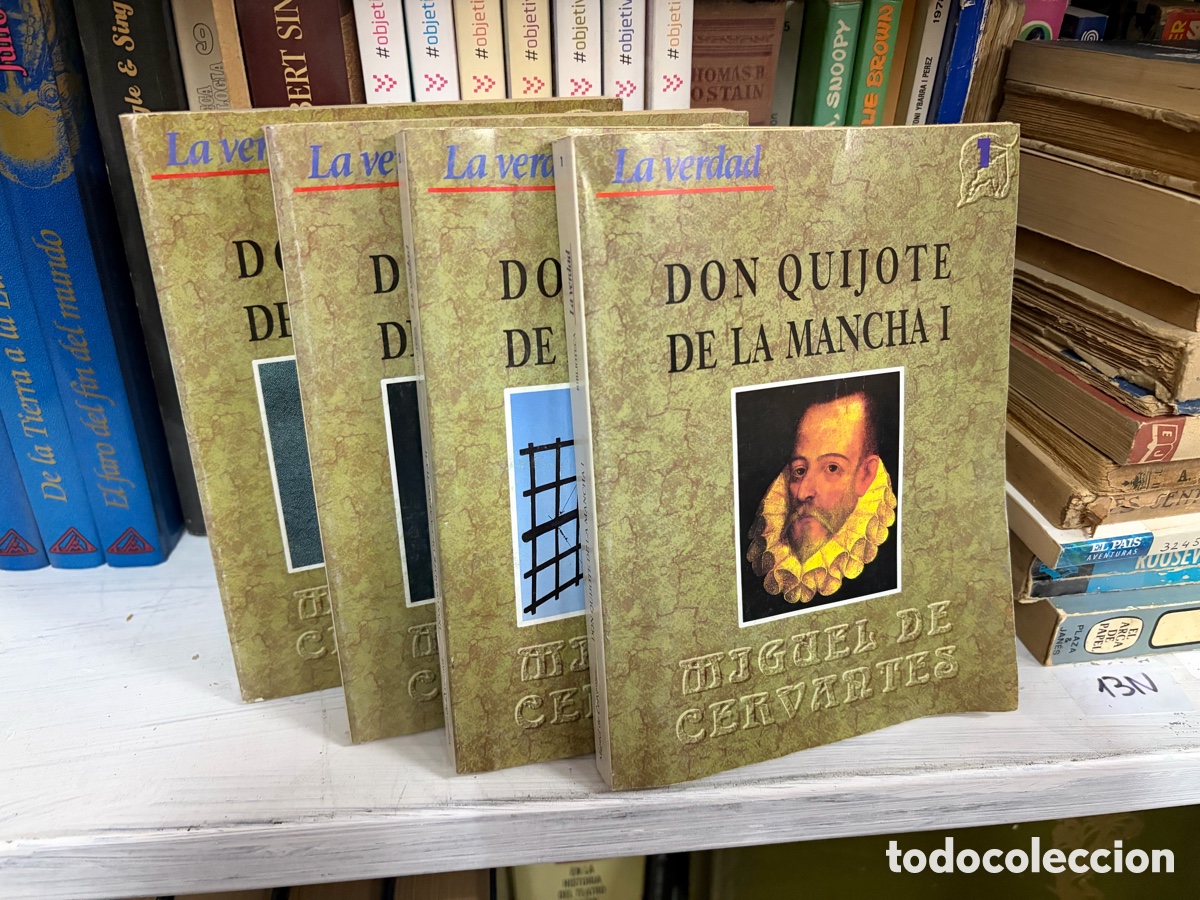 Libros de segunda mano: 13N don Quijote de la mancha - Miguel de Cervantes (la verdad) - 4 tomos