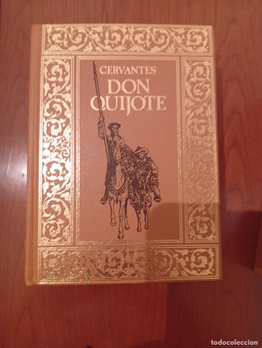 Libros de segunda mano: Don quijote de Cervantes edici&oacute;n dorada - Foto 2