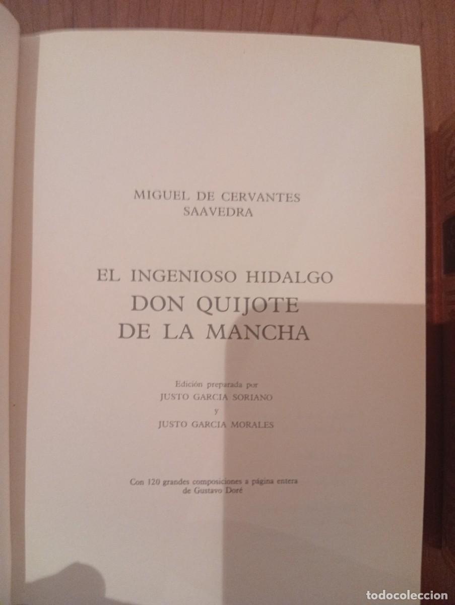 Libros de segunda mano: Don quijote de Cervantes edici&oacute;n dorada - Foto 4