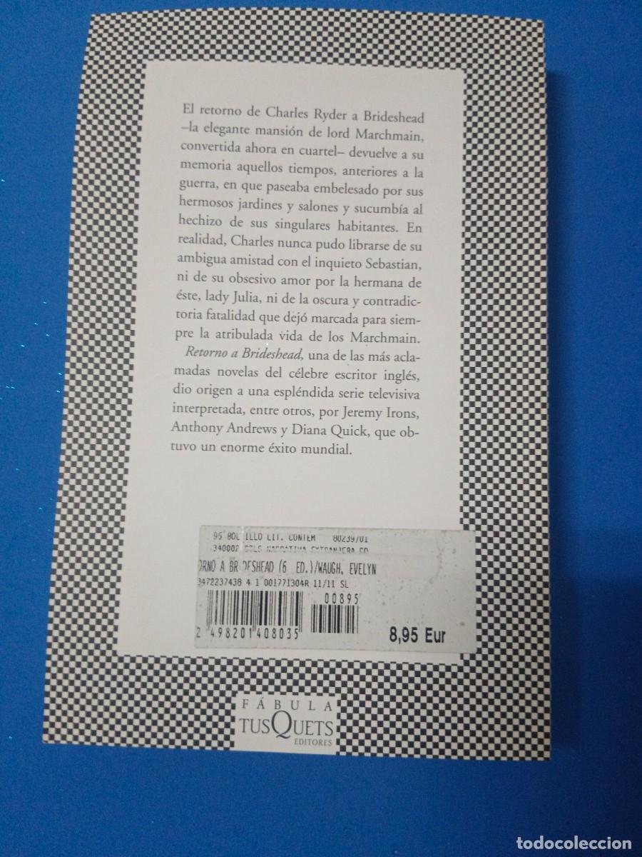 Libros de segunda mano: RETORNO A BRIDESHEAD. EVELYN WAUGH - Foto 3