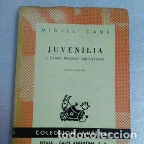 Libros de segunda mano: JUVENILIA - MIGUEL CANE