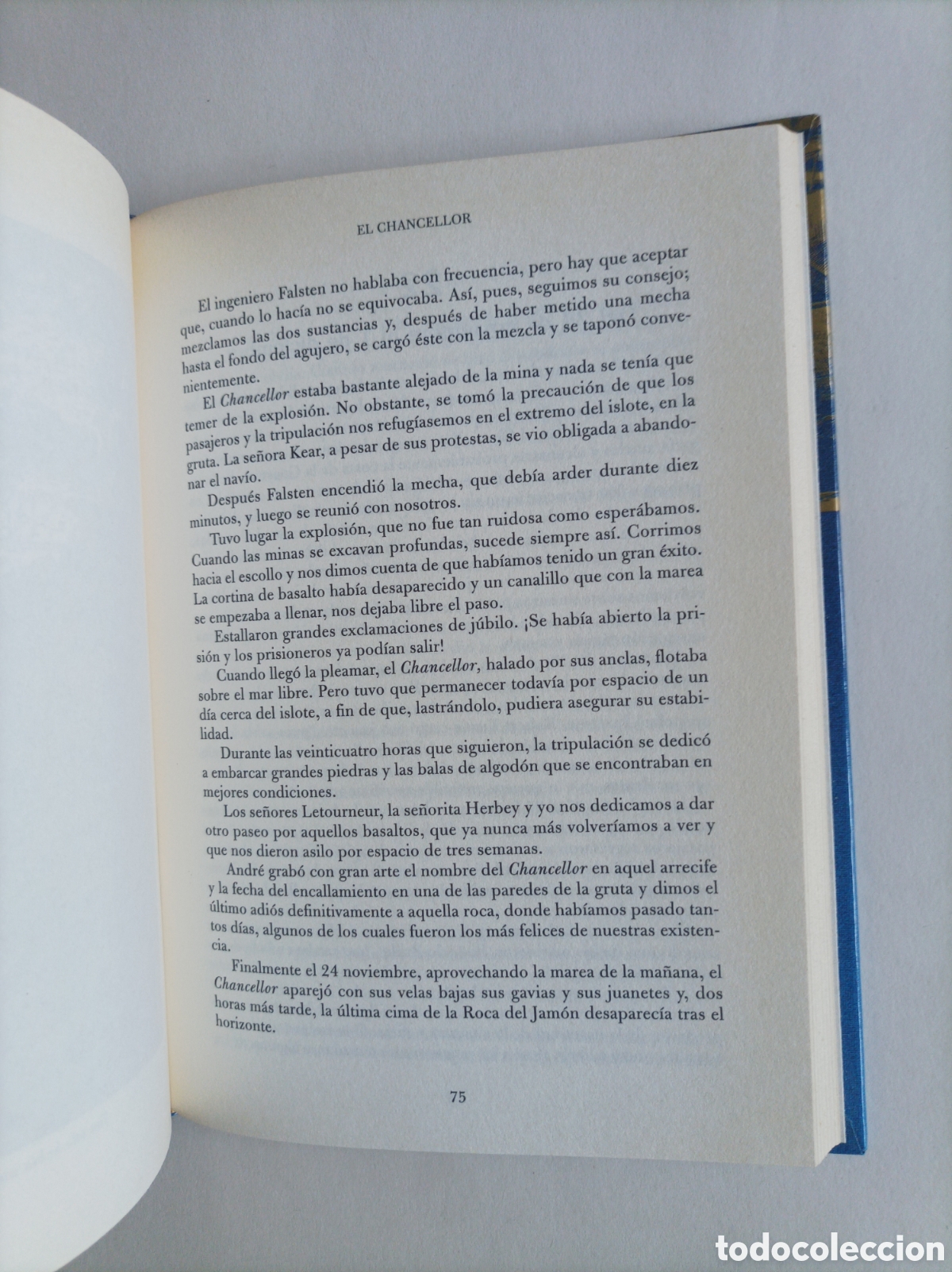 Libros de segunda mano: El Chancellor / Julio Verne. Editorial Rueda - Foto 6