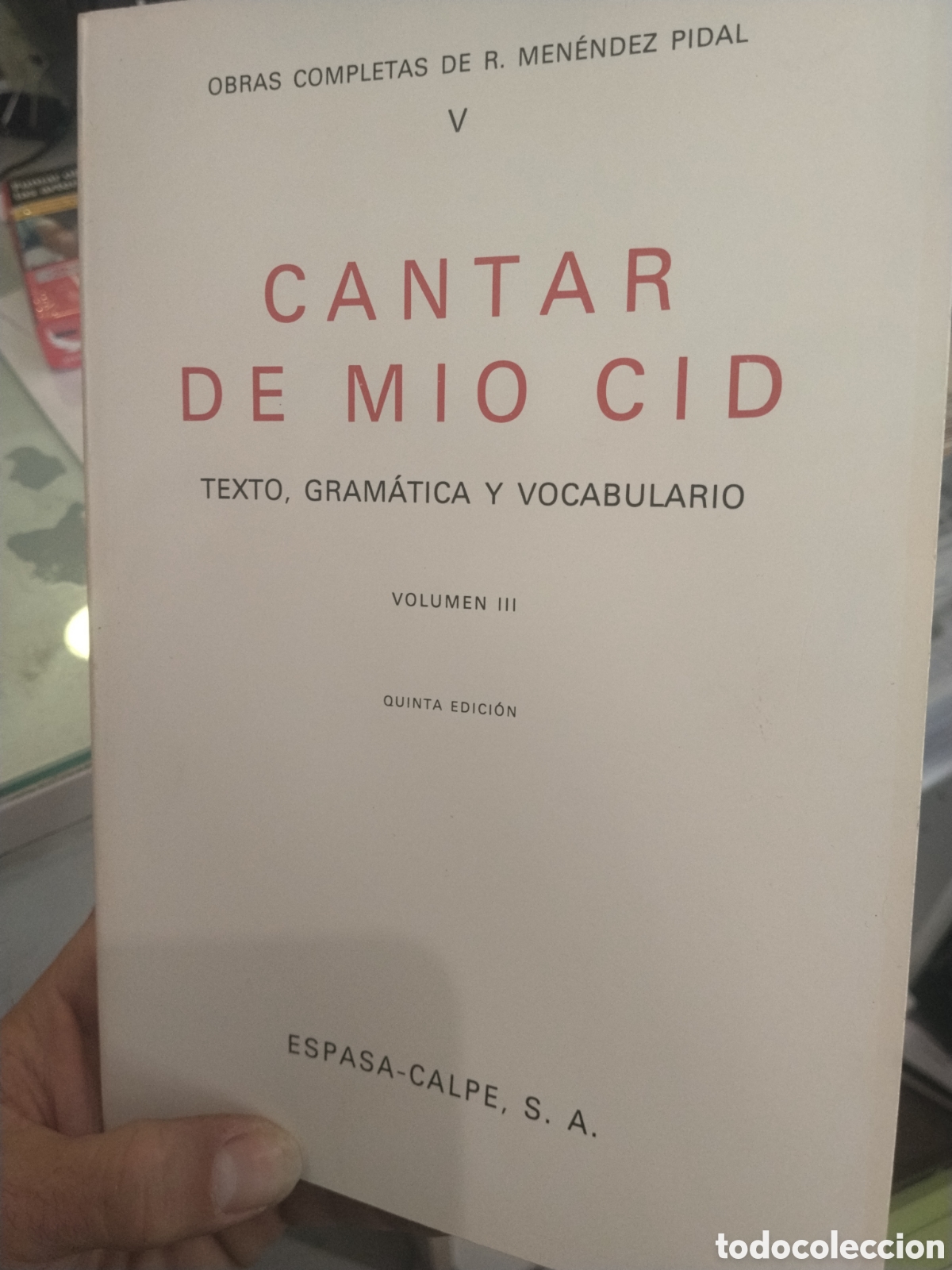 Gebrauchte B&uuml;cher: Cantar del M&iacute;o Cid. Vol. III. Texto, gram&aacute;tica y vocabulario
