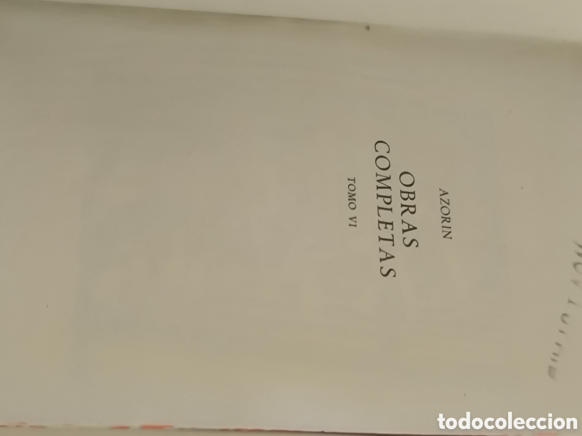 Libros de segunda mano: Azor&iacute;n obras completas VI Joya Aguilar 1962 - Foto 3
