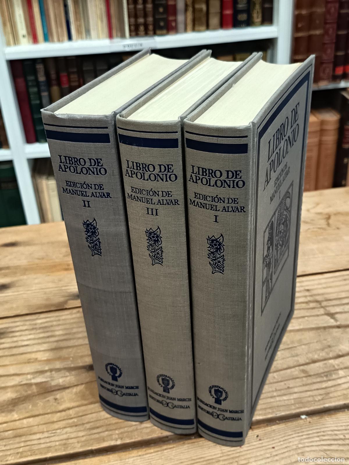 Libros de segunda mano: 1976 - Libro de Apolonio, 3 tomos. Edici&oacute;n de Manuel Alvar