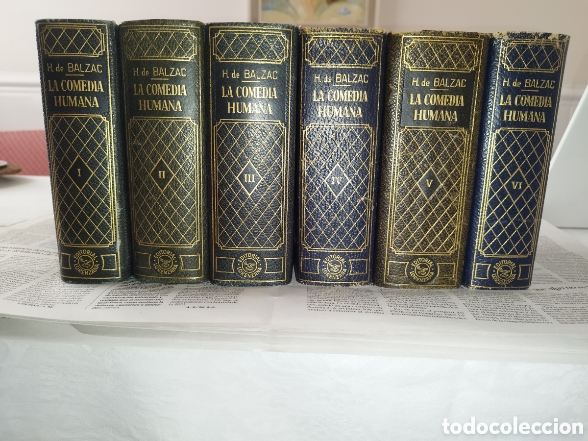 Libros de segunda mano: BALZAC: LA COMEDIA HUMANA (6 VOLS. COMPLETA). ED. LORENZANA 1&ordf;ED. 1964-66. PLENA PIEL. PAPEL BIBLIA.