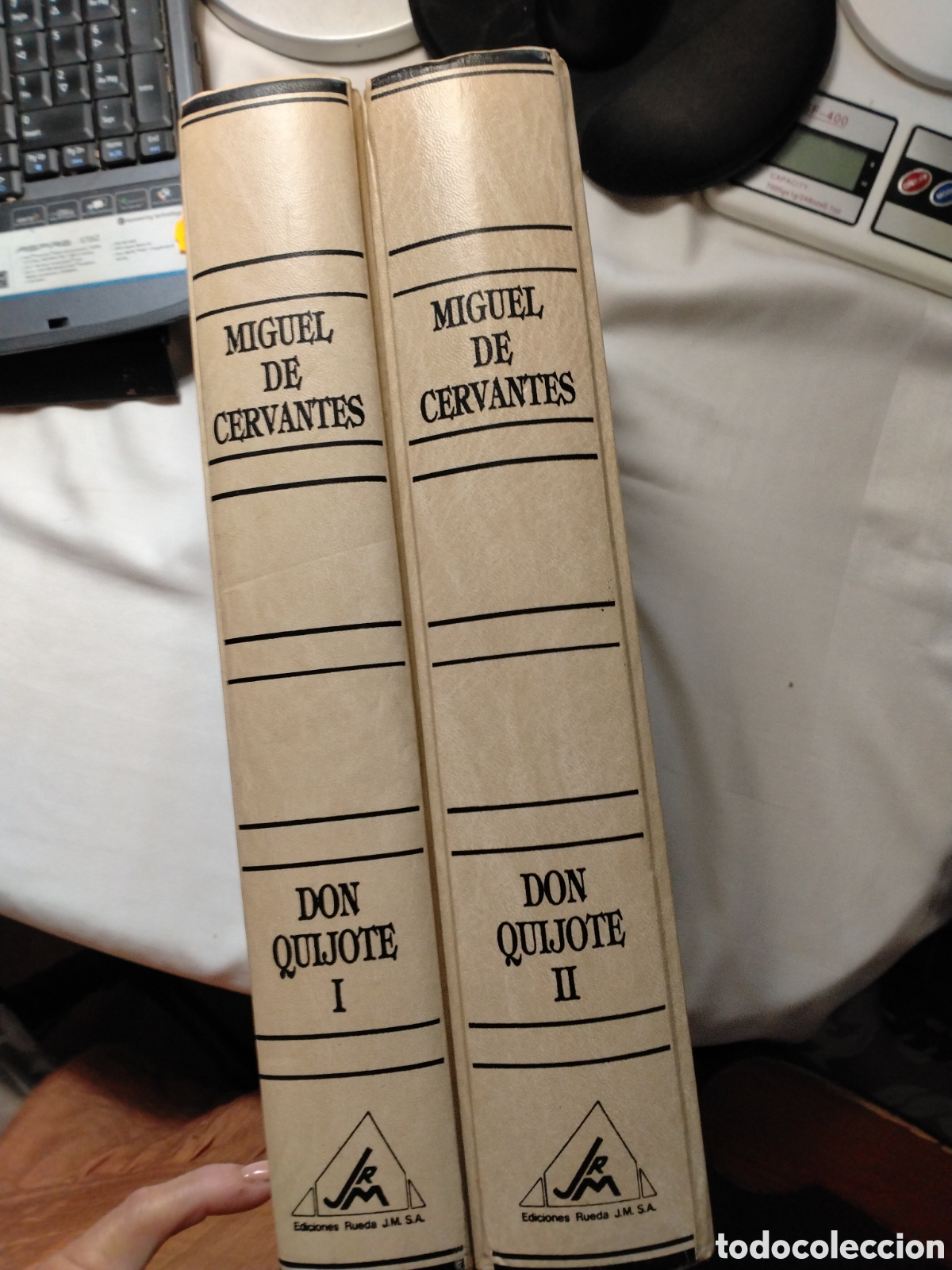 Libros de segunda mano: DON QUIJOTE DE LA MANCHA-MIGUEL DE CERVANTES - TOM&Aacute;S GORCHS - DOS TOMOS - EDICIONES RUEDA 1994.