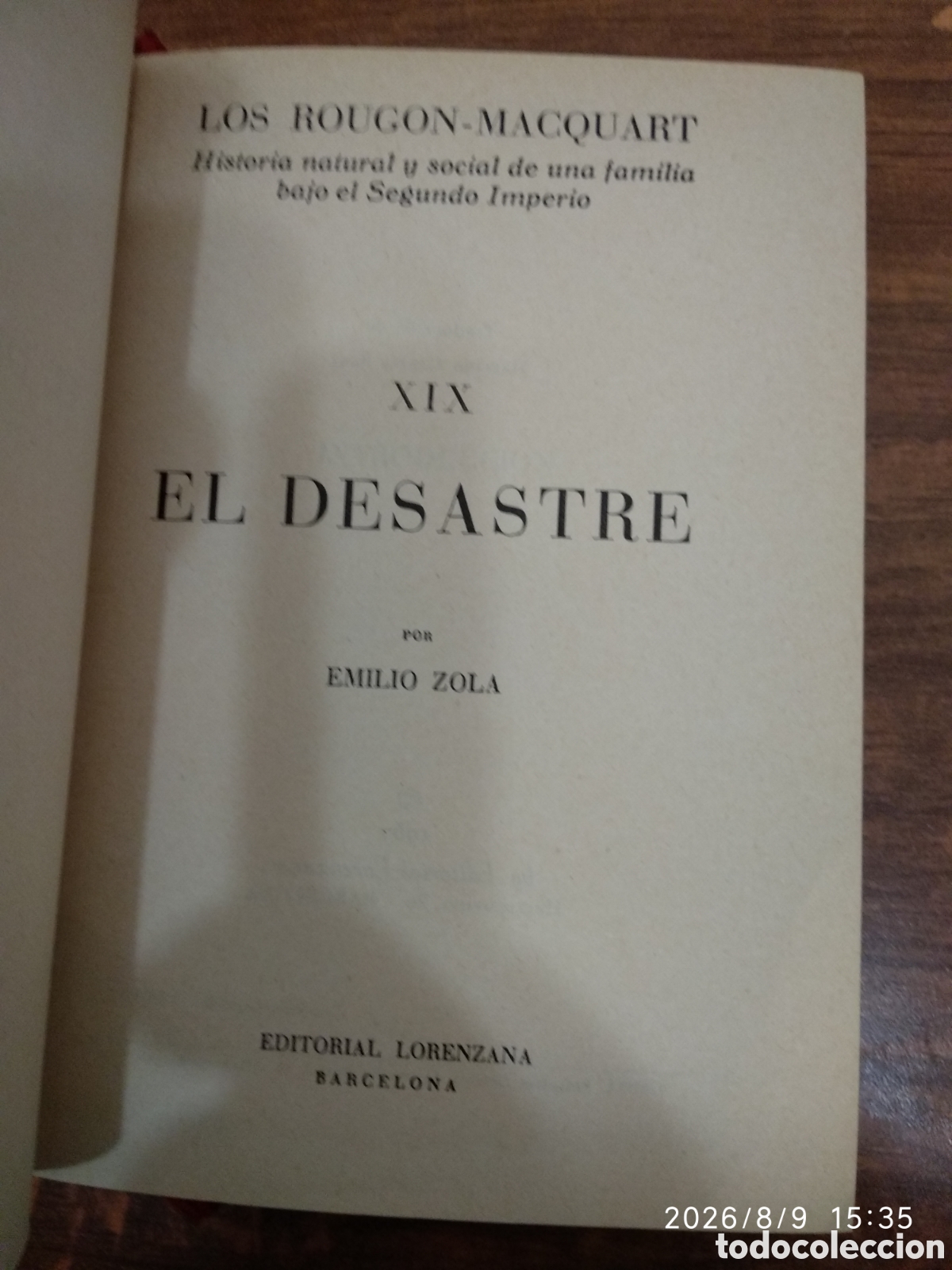 Libros de segunda mano: El desastre (La deblacle) Zola
