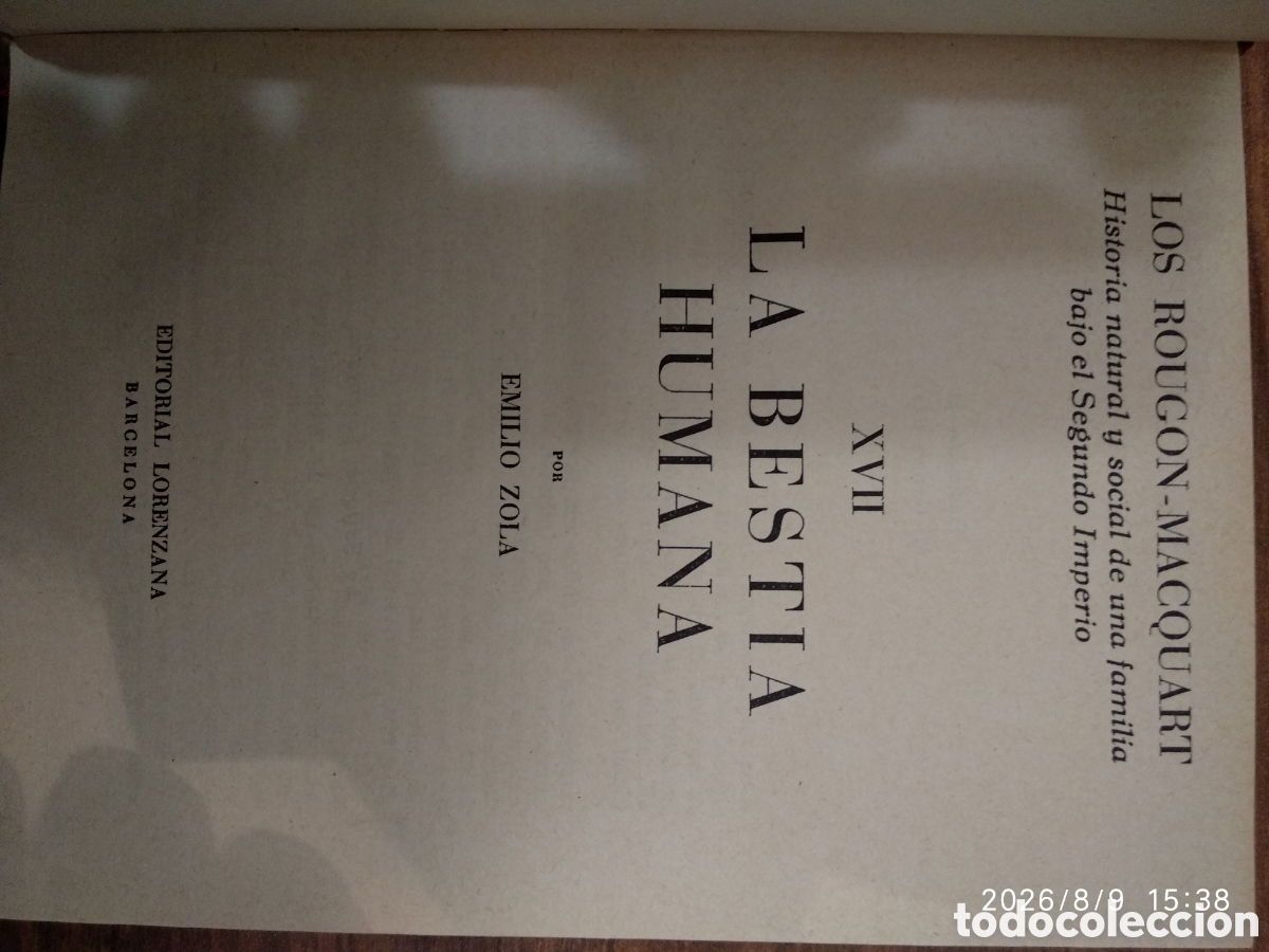 Libros de segunda mano: La bestia humana (La Bete Humaine)