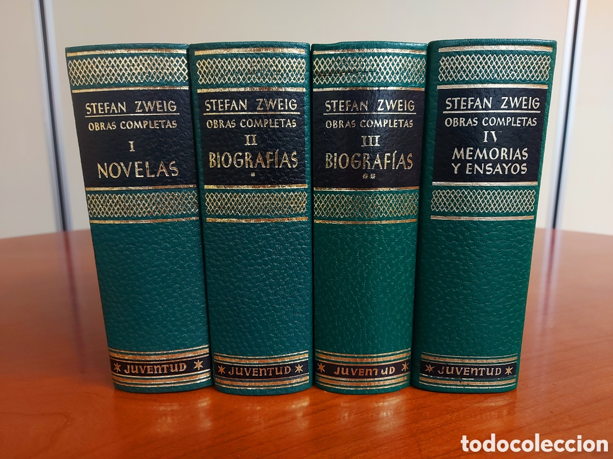 Libros de segunda mano: Stefan Zweig, Obras Completas. 4 tomos (completa). Editorial Juventud, 1971-1978. Excelente estado.