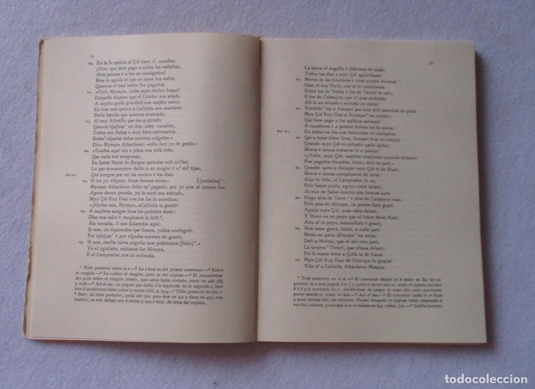 Libros de segunda mano: POEMA DEL MIO CID - FACSIMIL, R. MENEDEZ PIDAL - Foto 4