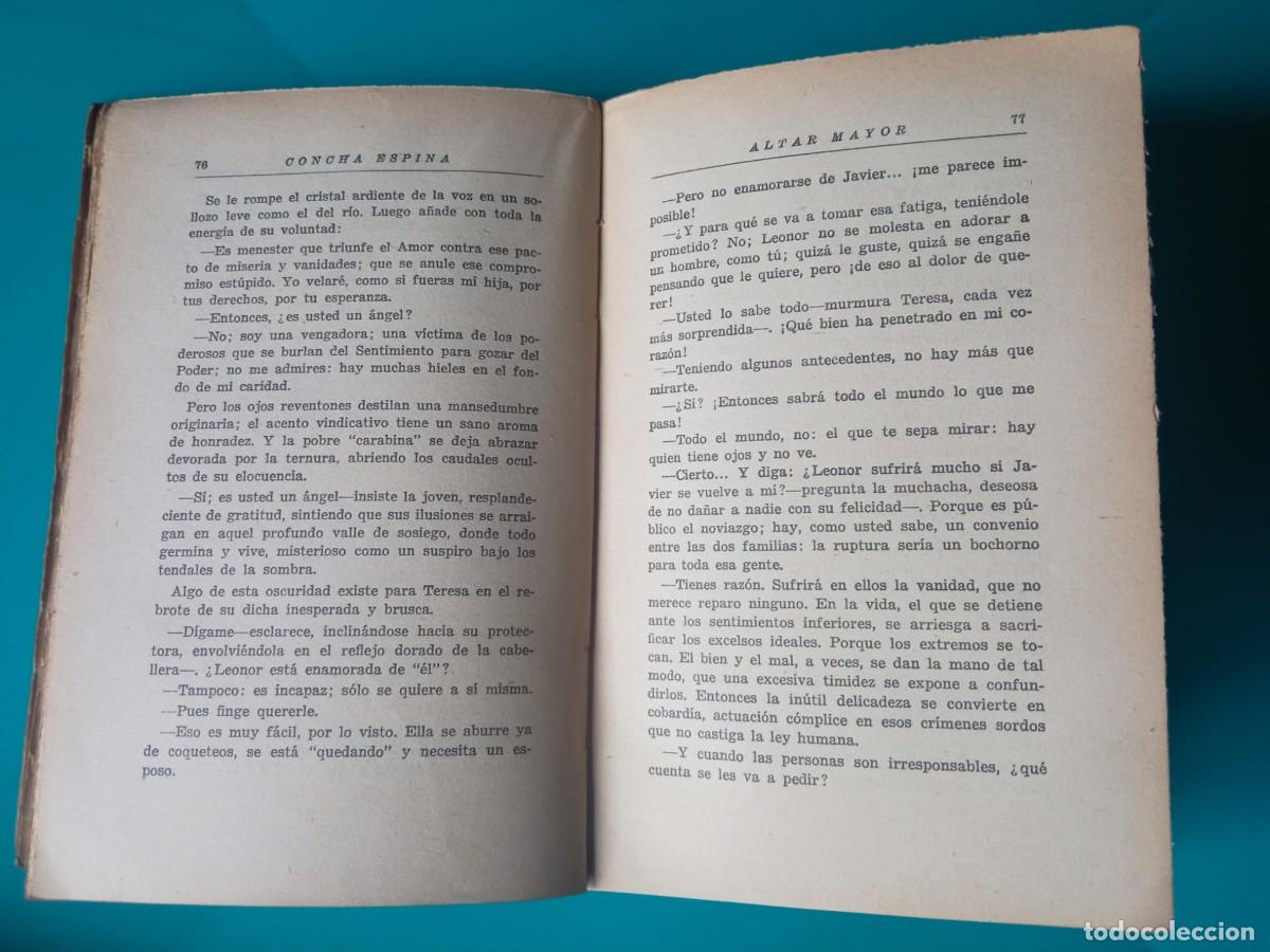 Libros de segunda mano: Altar Mayor. Concha Espina - Foto 2