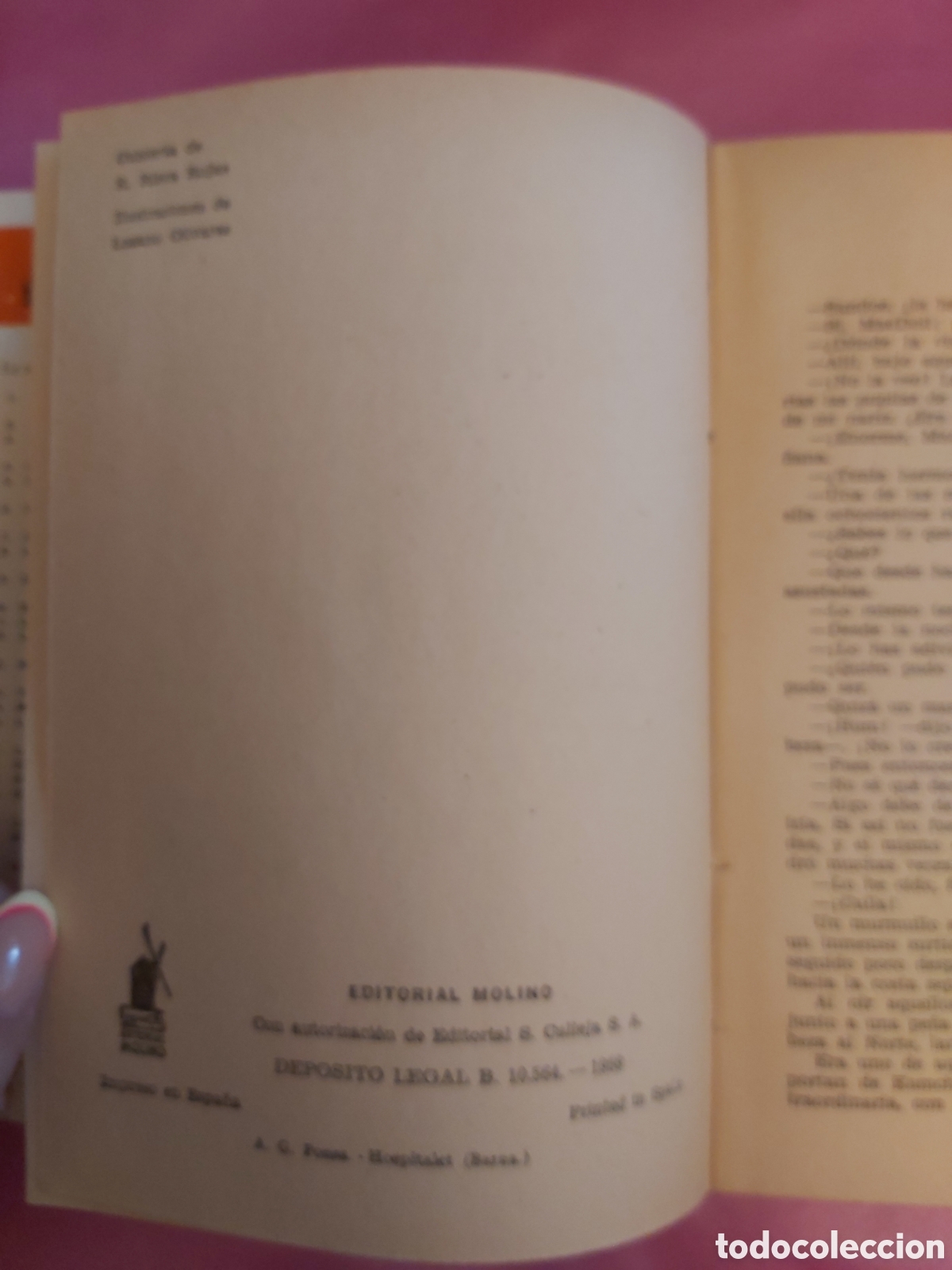 Libros de segunda mano: A BORDO DEL TAIMYR EMILIO SALGARI EDITORIAL MOLINA 1959 - Foto 4