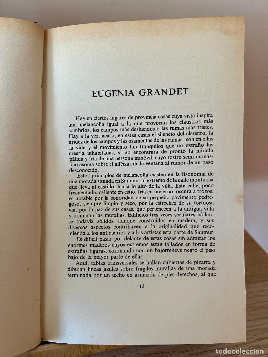 Libros de segunda mano: Eugenia Grandet - Balzac (Lujo 1989) - Foto 4