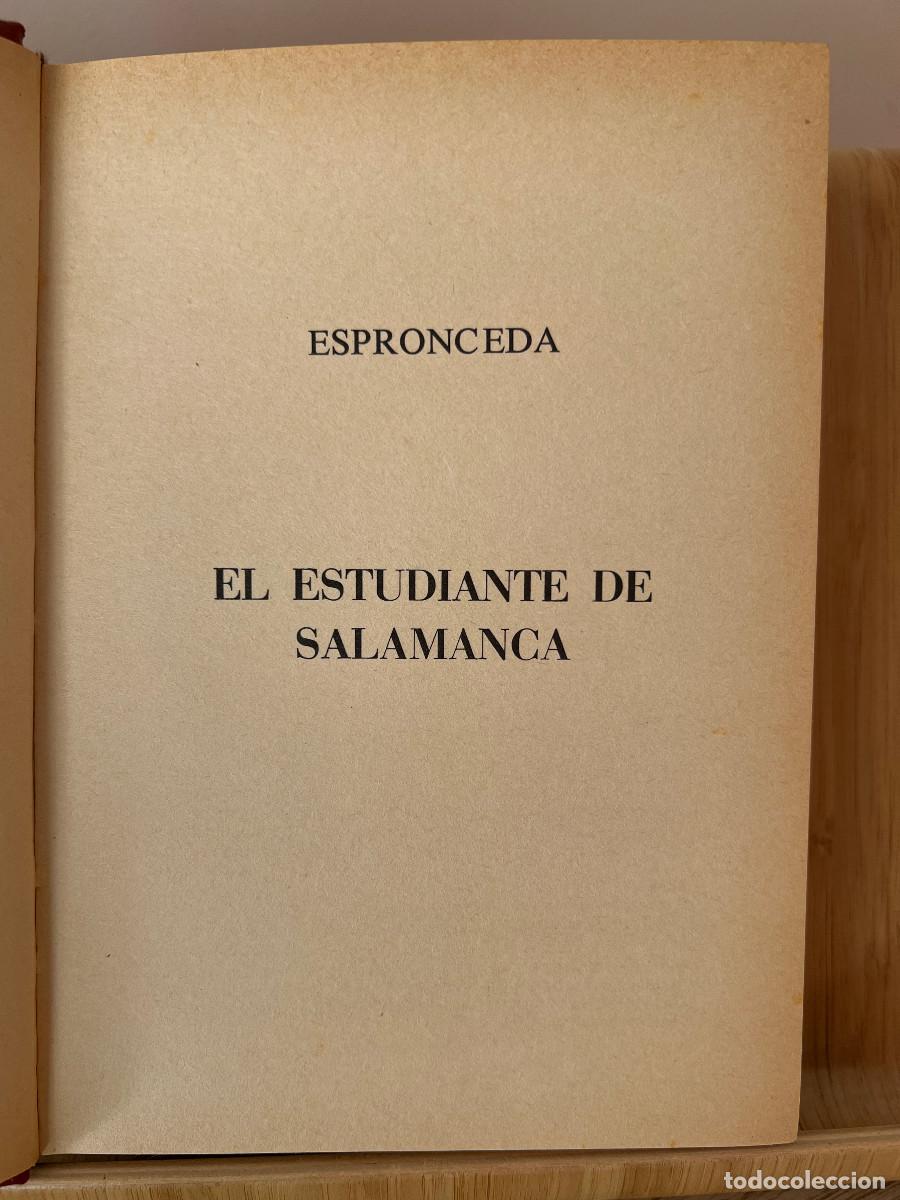 Libros de segunda mano: El estudiante de Salamanca &middot; Jos&eacute; de Espronceda - Foto 2