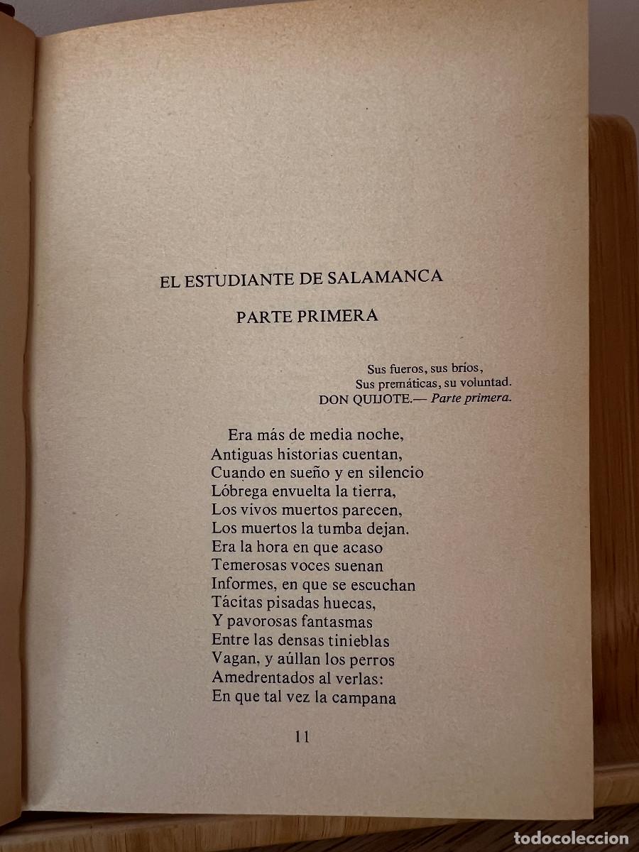 Libros de segunda mano: El estudiante de Salamanca &middot; Jos&eacute; de Espronceda - Foto 4