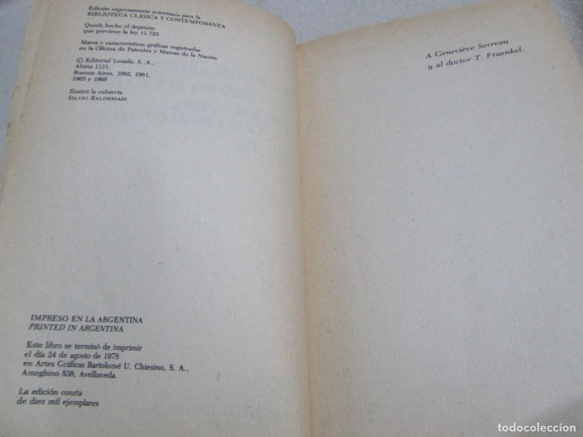 Libros de segunda mano: EL RINOCERONTE, EUG&Egrave;NE IONESCO, EDITORIAL LOSADA,1978 - Foto 4