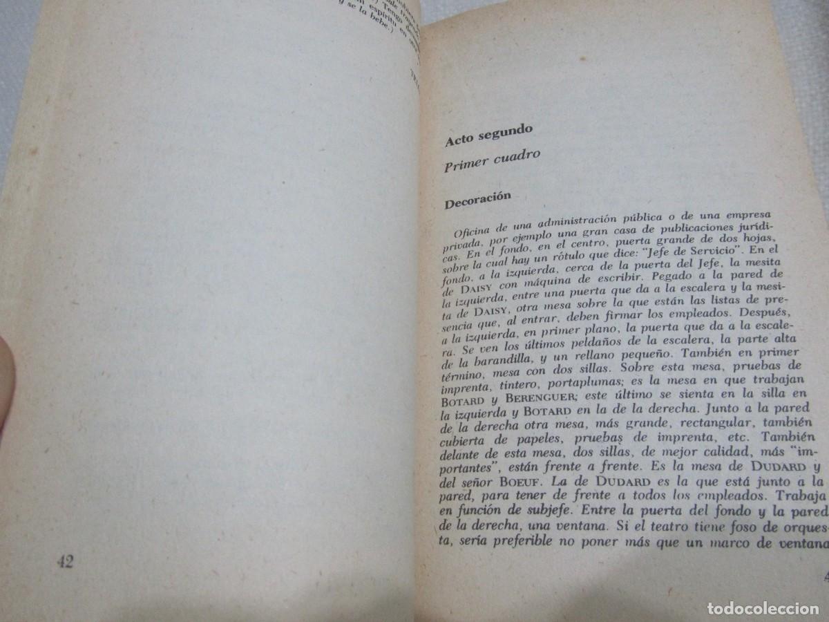 Libros de segunda mano: EL RINOCERONTE, EUG&Egrave;NE IONESCO, EDITORIAL LOSADA,1978 - Foto 6